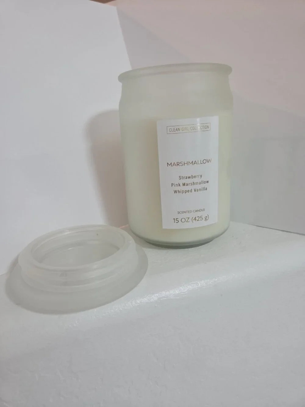 Marshmallow Scented Candle • Clean Girl Collection • 15 oz